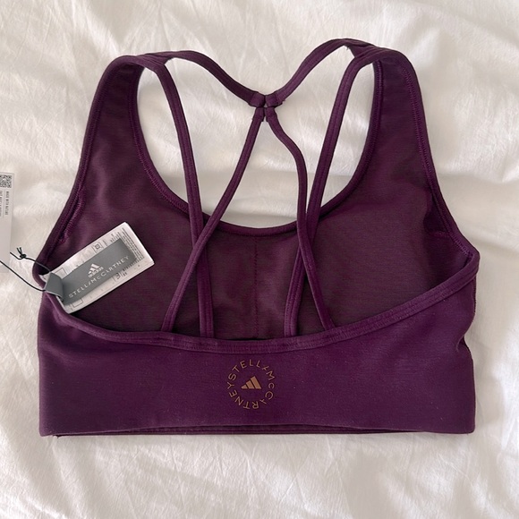Adidas by Stella McCartney Truestrength medium supper bra, red night, xs - Picture 8 of 9